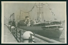 9x Foto Viaje Barco de Pasajeros Argentino Puerto Maipú Argentina 1951