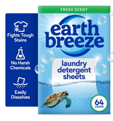 LIQUID FREE LAUNDRY- VEGAN/ No Plastic Jug (60 Loads) 30 Sheets, Liquidless Tech