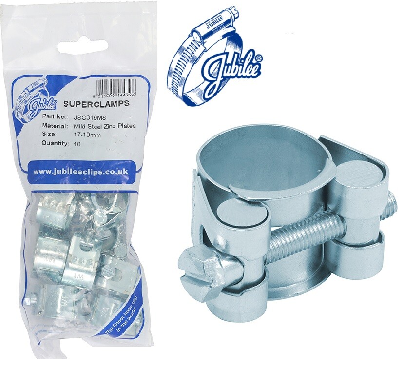 GENUINE JUBILEE Super Clamps Heavy Duty Mild Steel T Bolt Clamps