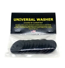 12 PACK: Cymbal Washer, Universal washer, BLACK