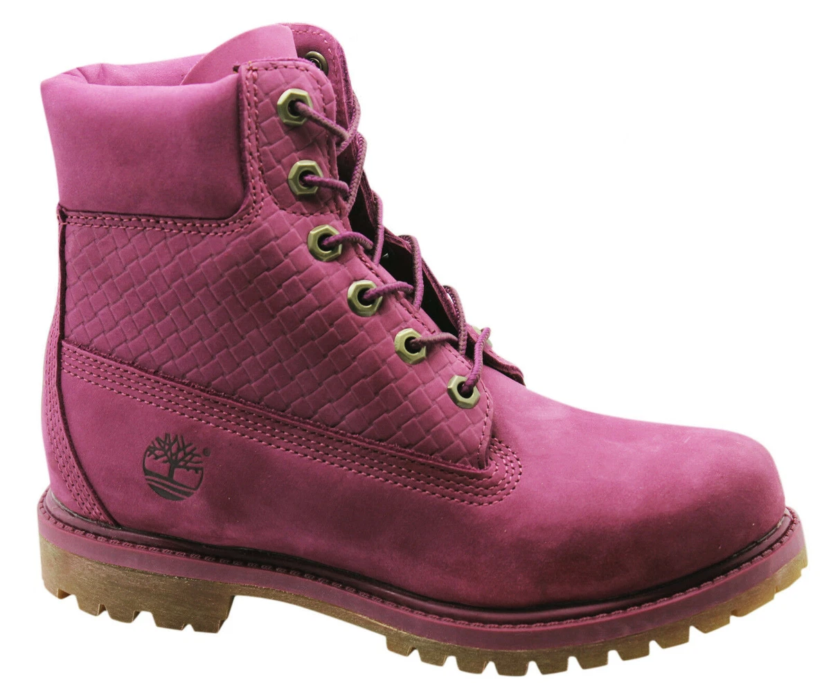 Ladies purple timberland best sale boots