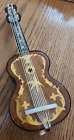 New Listing1950s Tr - Made in Italy Guitar Shape 10" Music Box - Come Back To Sorrento Tune