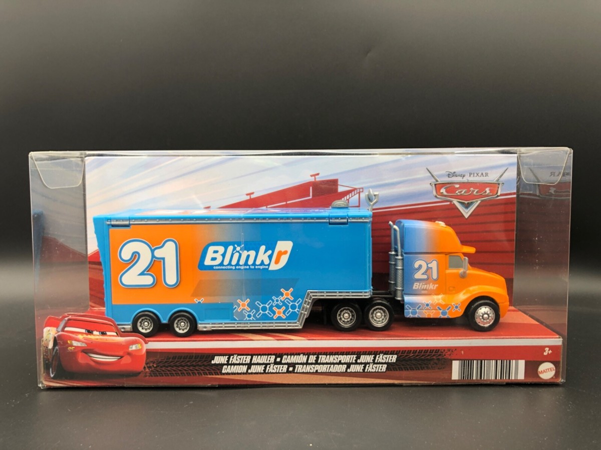 Disney Pixar Cars June Faster Hauler Semi Blinkr Piston Cup 2023