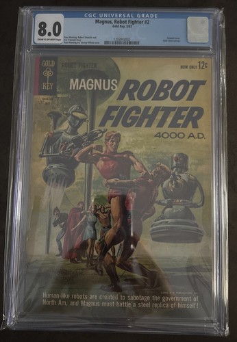 Magnus, Robot Fighter #2 CGC 8.0 (Gold Key May 1963) 2nd Appearance Russ Manning