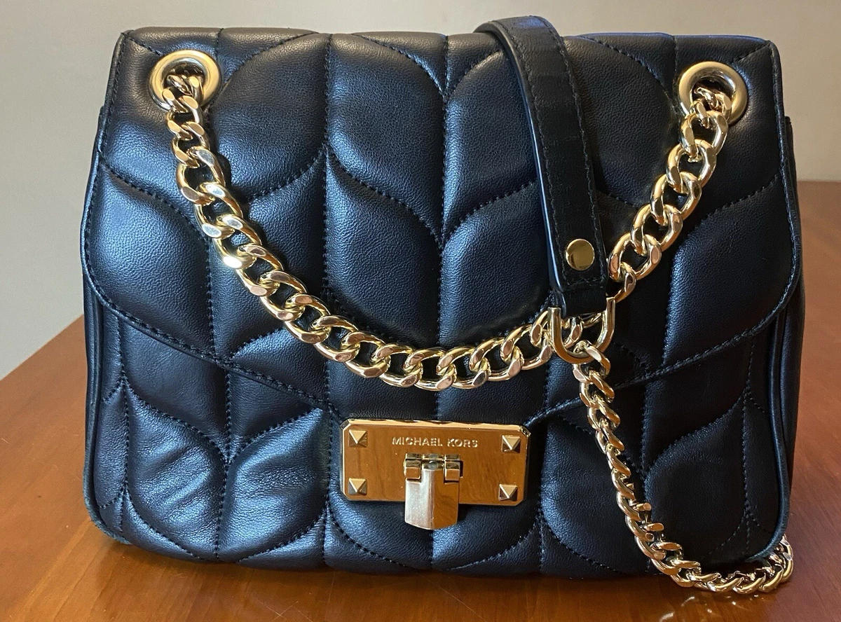 Preowned Michael Kors Black Quilted Velvet Backpack Bag – EUC Michael Kors black sequined mini backpack | Mercari main image 3