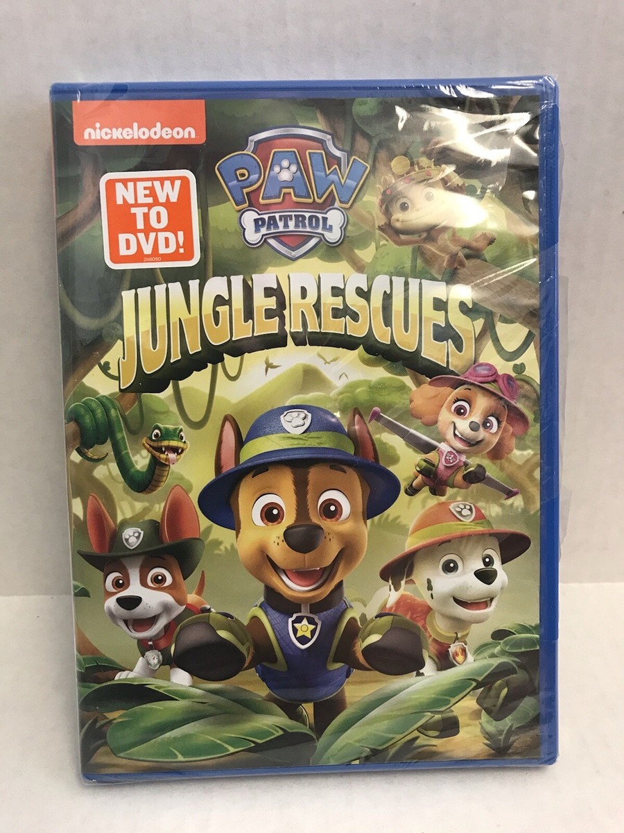 Paw Patrol DVD Jungle Rescues Nickelodeon New/Sealed 96 Min Run