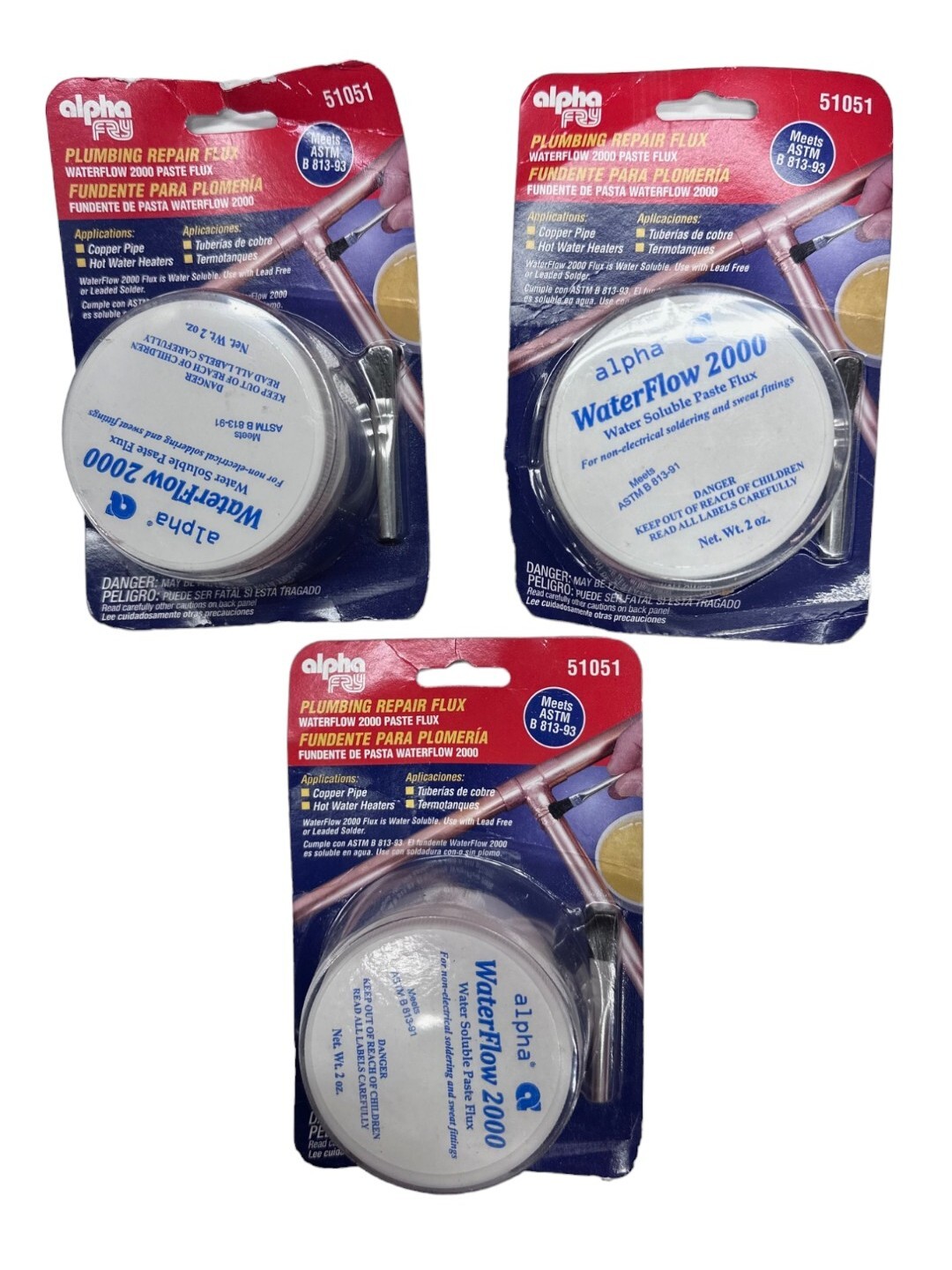 Alpha 51051 Plumbing Repair Flux (LOT OF 3) 🔥Fast Shipping🔥