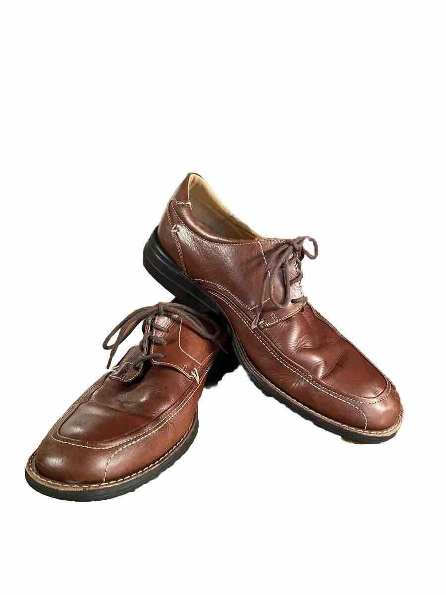 Johnston & Murphy Leather Brown Oxford Shoes Mens Size 10M 