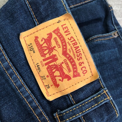 Levi's Jeans Boys 14 Regular 510 Skinny Dark Wash Youth Casual Outdoor - Picture 5 of 12