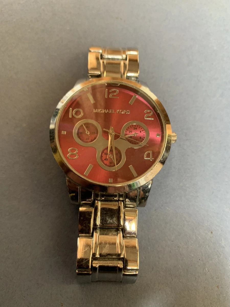 Michael kors sale watch pink face