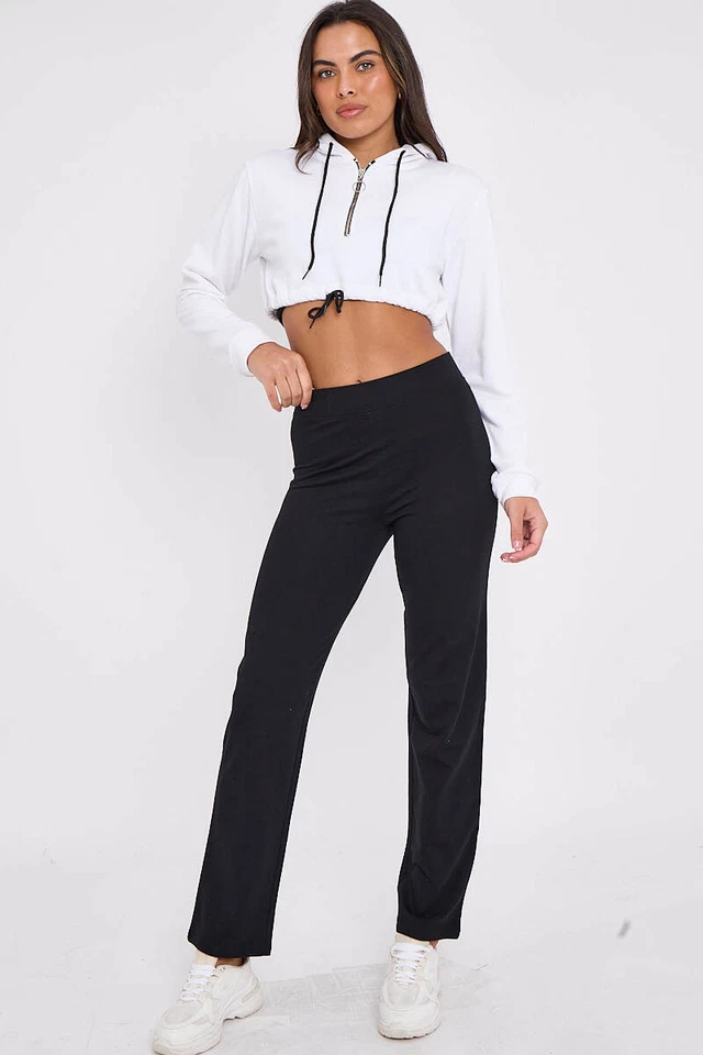 Ladies Cotton Rich Jogger Stretch Straight Trouser Sport Active M&S UK Size - Image 4 of 4