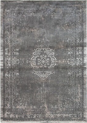 Fading World Medallion 9148 Stone Grey Faded Vintage Louis de Poortere