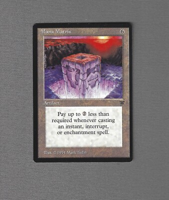 MAGIC THE GATHERING MTG LEGENDS MANA MATRIX | eBay