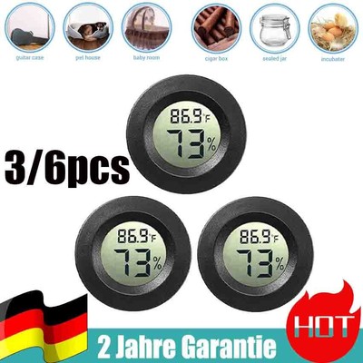 LCD Digital Hygrometer Thermometer Innen Außenfeuchtemessgerät Temperaturmesser