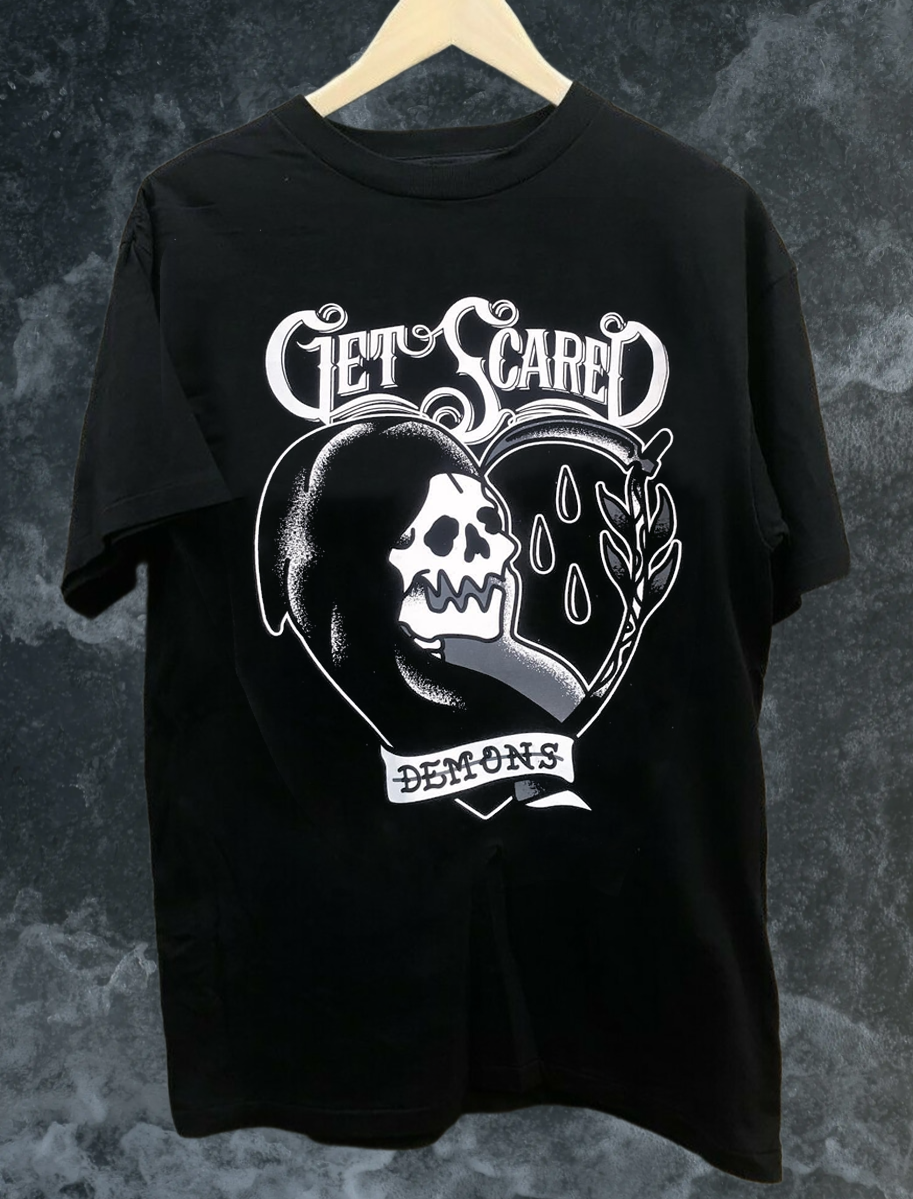 Rare Get Scared Band Collection Gift For Fan S to 5XL Black T