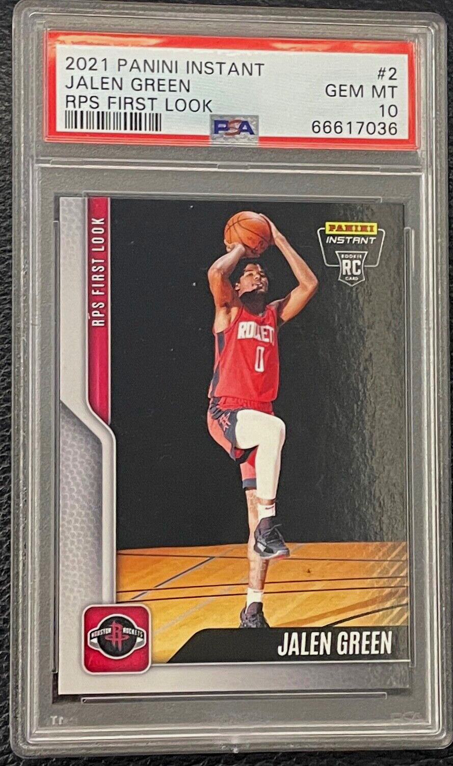 Jalen Green Rookie Card RC PSA 10 2021 Panini Instant RPS First Look #2 Gem Mint