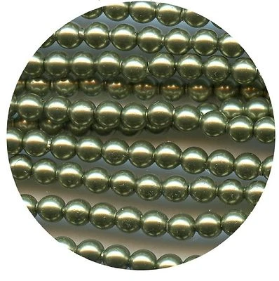 5810 8 LGR *** 15 perles cristal nacré de Swarovski réf. 5810 8 mm LIGHT GREEN