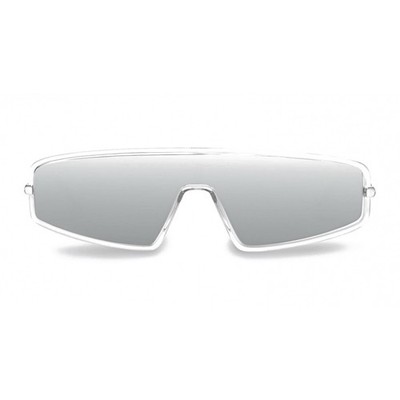 Dior Shield Sunglasses DiorMercure Clear Frame Silver Mirrored AR