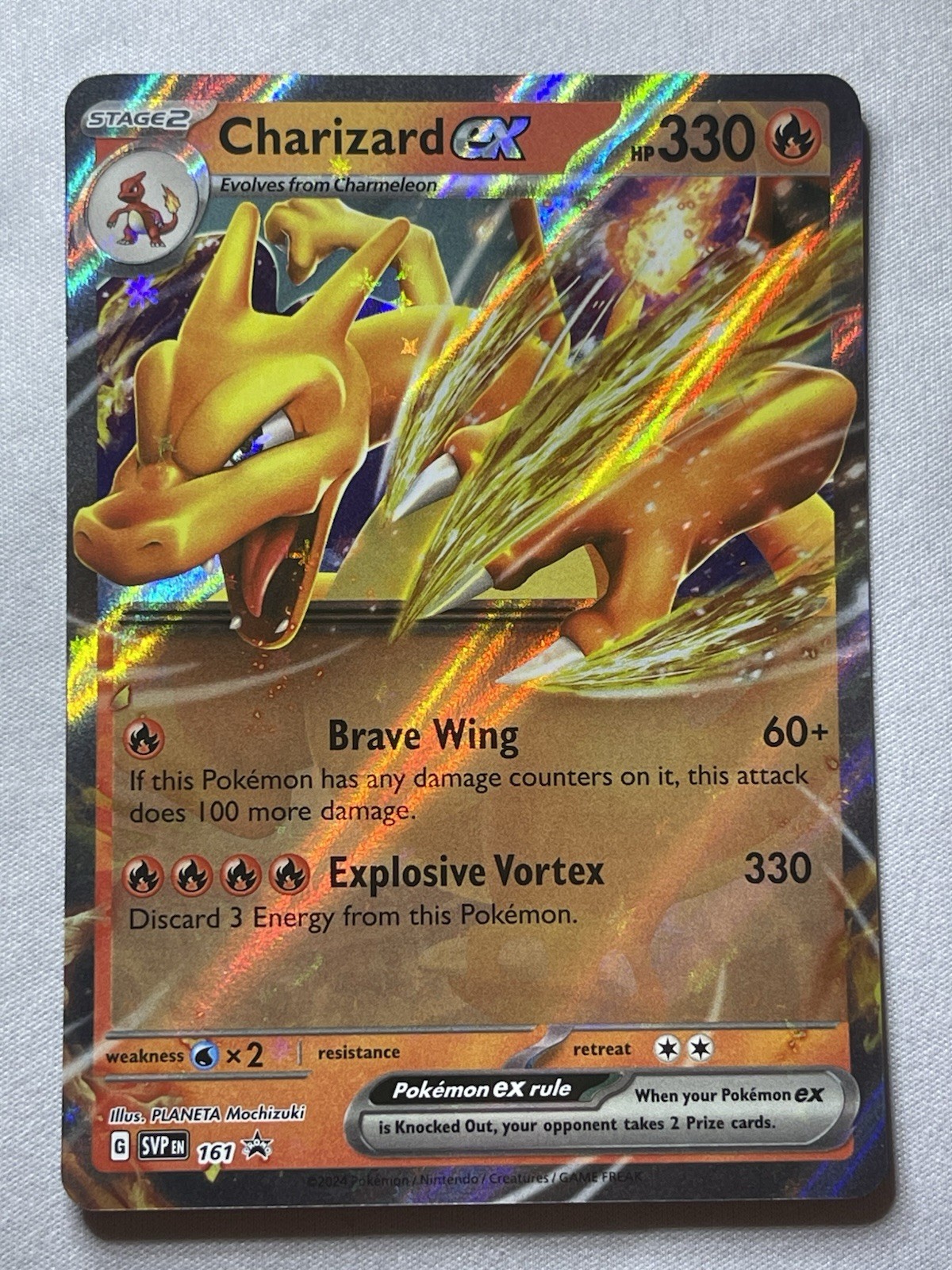 Charizard ex 161 Promo Pokemon TCG SV: Scarlet & Violet Black Star Promo Card