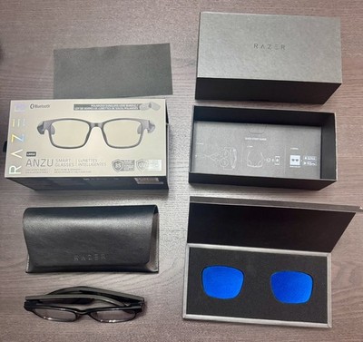 Razer Anzu Smart Glasses Blue Light + Polarized Lenses Audio Mic Rect/Small