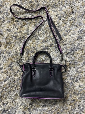  LOEWE FLAMENCO 2WAY HANDBAG double color BLACK and pink Women Used Authentic