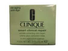 Clinique Smart Clinical Repair Wrinkle Correcting Eye Cream .5 oz/15ml New