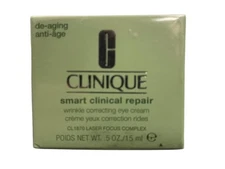 Clinique Smart Clinical Repair Wrinkle Correcting Eye Cream .5 oz/15ml New