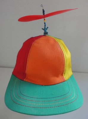 Vintage Interstellar Propeller Rainbow Dinosaur Baseball Hat Cap Medium