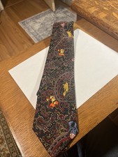 Disney Pooh Tie Paisley Print with Tigger Pooh Piglet Eeyore 100 Polyester