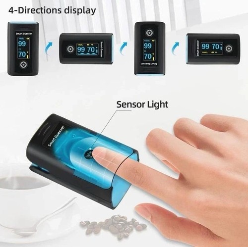 O2 Sensor Finger Tips Finger Tip Pulse Oximeter SpO2 Blood Oxygen Saturation Heart Rate ...