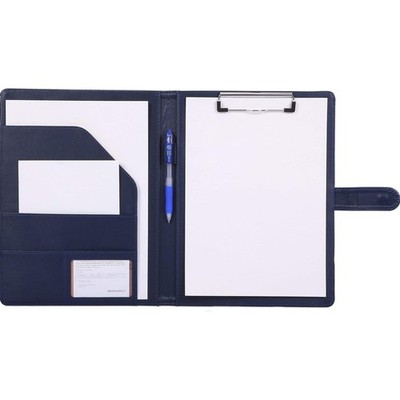 Klemmbrettmappe A4 Kunstleder Schreibmappe Blau Ordner Büroshop