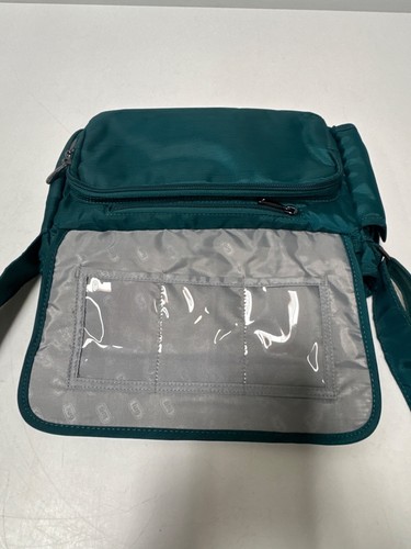 Lug Wings Teal Quilted Crossbody Bag Adjustable Strap - Picture 12 of 17