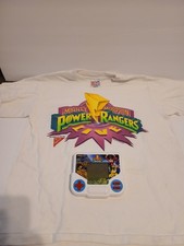 Vtg 1994 Mighty Morphin Power Rangers Kids Shirt L 14-16  Tiger Handheld Game