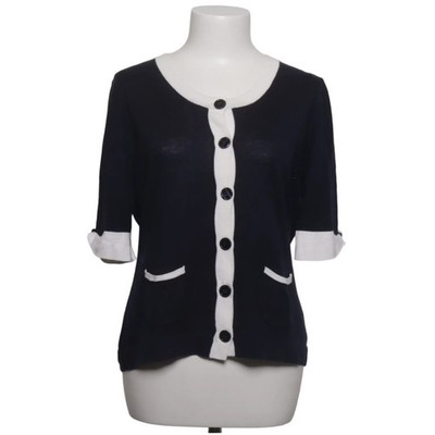 S. Milton, Strickjacke, Damen, Größe: 40, Schwarz/Weiß, Acryl/Baumwolle #BEU