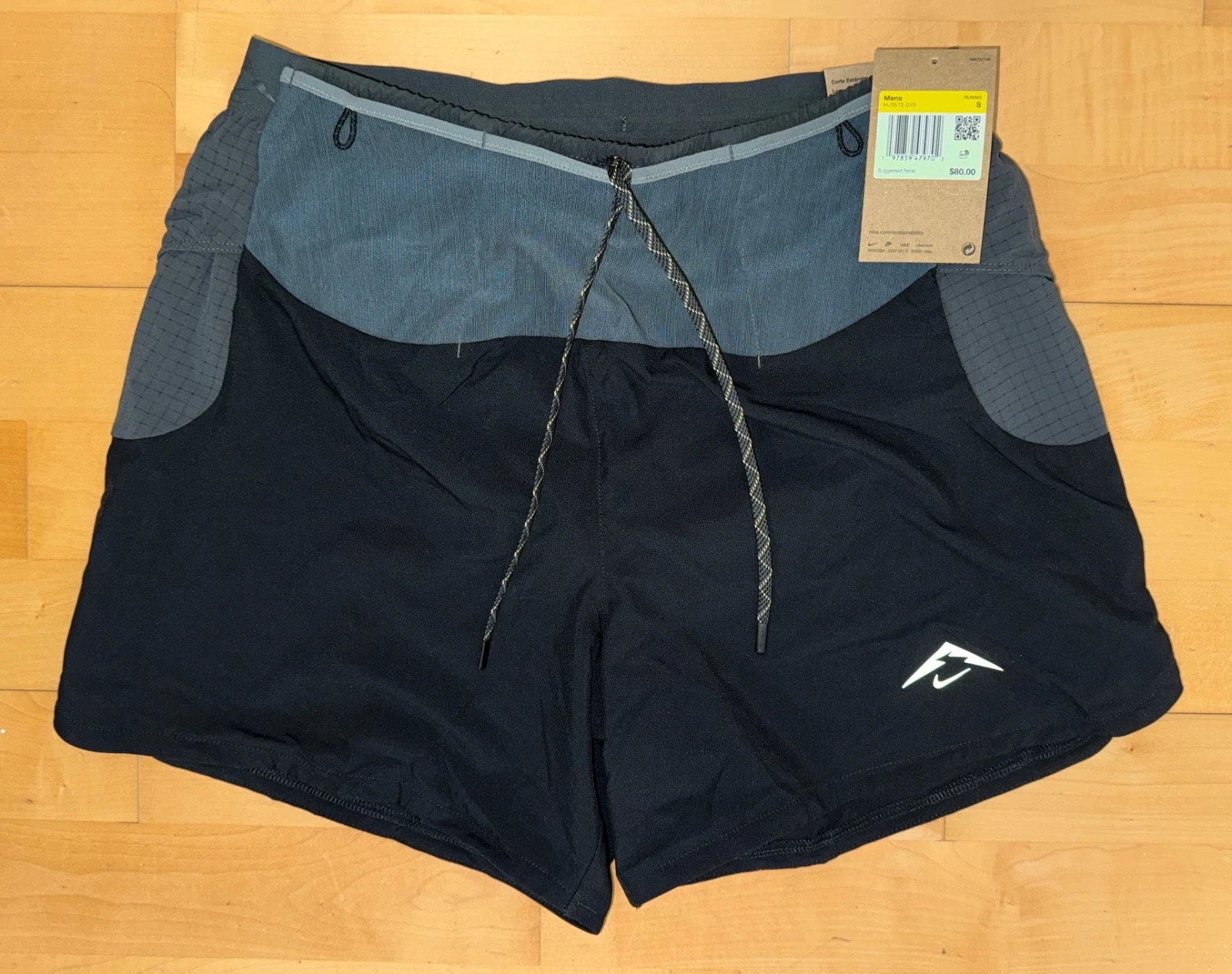 New Mens Nike Trail Dri-FIT ADV Second Sunrise 5" Running Shorts HJ3572 Sz S