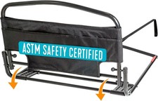 Stander 30" Safety Bed Rail with Pouch Adult Senior Folding Bed Guard Black
