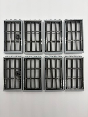 Lego Fenster & Türen x 8 / Gefängnis Gefängnis vergitterte Kerkerrahmen 92589 60596