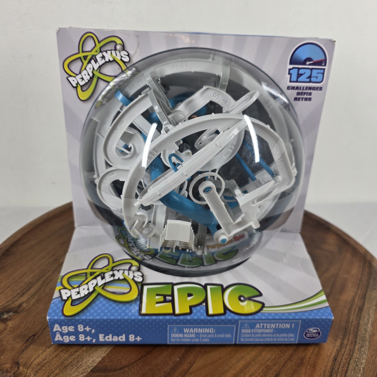 Perplexus Epic 3D Maze Puzzle Ball 125 Challenges Ages 8+ Blue New In Box Sealed