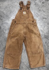  VINTAGE 90s Youth Carhartt Bib Overalls Size 4