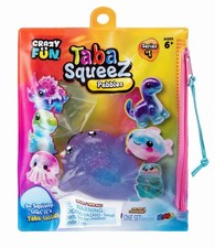 Taba Squeez PEBBLES THE FISH Squishy, Series 1 w/ Sequin Pack, Crazy Fun Squeeze