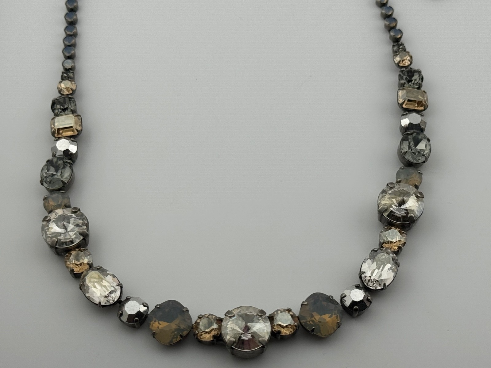 Sorrelli Signed Multicolor Crystal Rhinestone Nec… - image 1