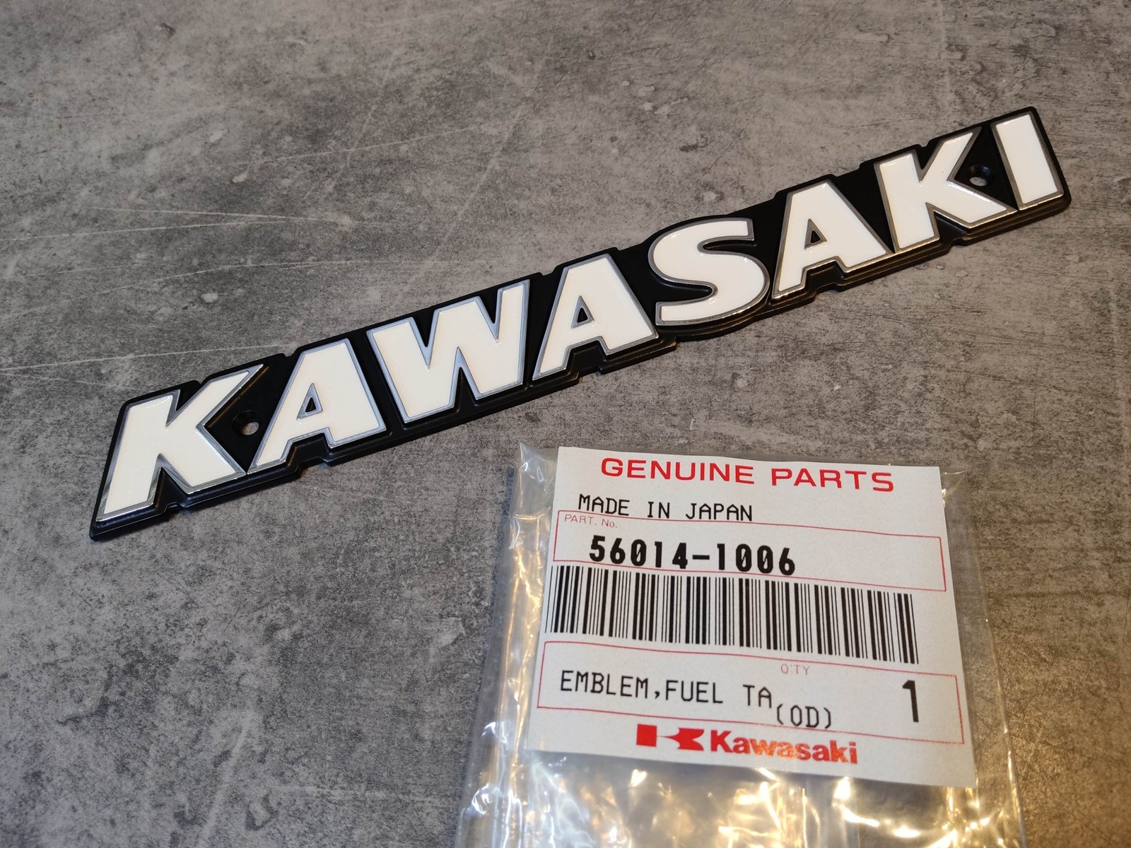 Logo reservoir Kawasaki pour restauration moto ancienne Z1 et Z1000
