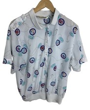 Vintage 80 s Diane Von Furstenberg Women's Design Beach Summer Size 40 20w