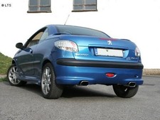 FOX Racinganlage ab Kat re li je 1x135x80mm flach für Peugeot 206 RC ab 99 2.0l