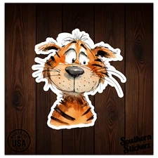 Funny Tiger - Vinyl Decal Sticker - Car Window Laptop - ebn12298
