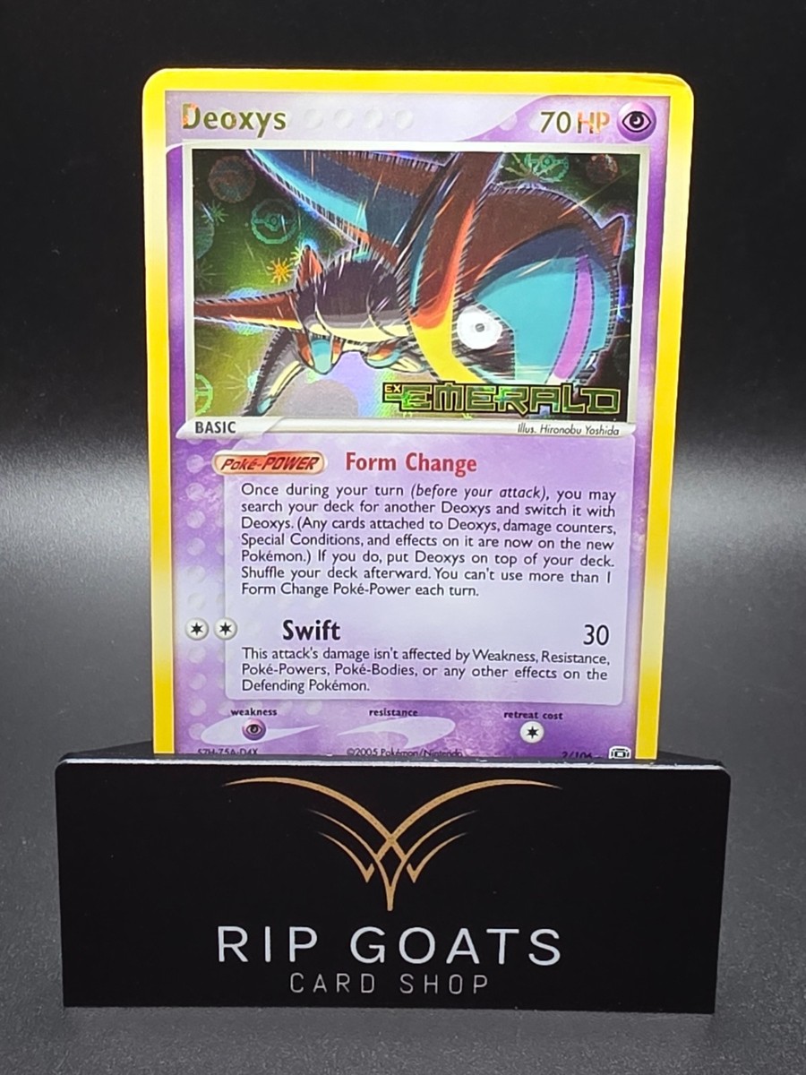 2005 Pokemon Deoxys (Speed Forme) 2/106 EX Emerald Reverse Holo | eBay