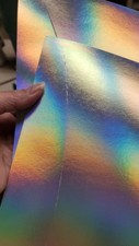 Holographic Cardstock 8.5 x 11 for Crafts 25 Sheets Acid and Ligning Free New