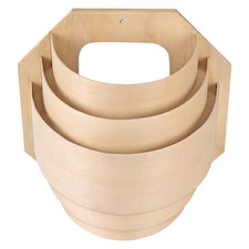 28x30cm Wood SFor aunFor a LFor ampshFor ade with TrFor anslucent Wood Finish
