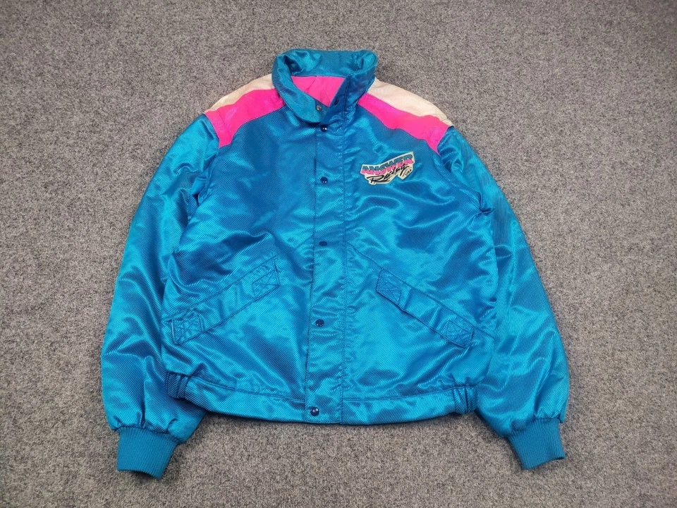 Chaqueta Bomber Brillante Vintage Años 80 Answer Racing Logo EE. UU. Foto 3 de 4