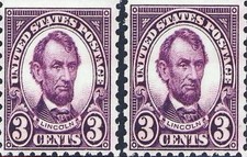 Pr "3 Cents Lincoln Postage Stamps" Handmade Commerative Picture Postcard - 1133
